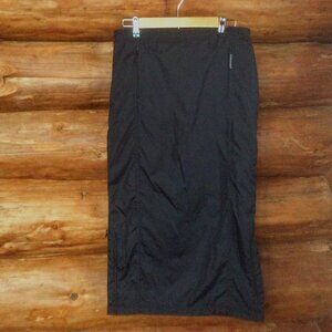 Dobsom Liden Thermal Black Outdoor Layering Midi Length Skirt Size Small
